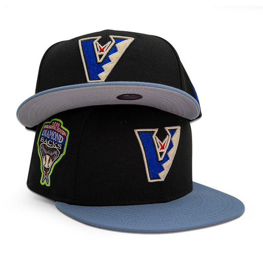 Arizona Diamondbacks "VIOLATOR VBACKS" Exclusive New Era 59Fifty Fitted Hat - Black/Faded Blue