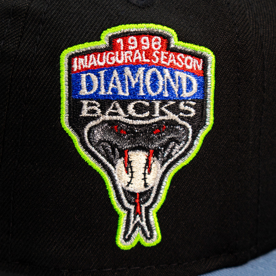 Arizona Diamondbacks "VIOLATOR VBACKS" Exclusive New Era 59Fifty Fitted Hat - Black/Faded Blue