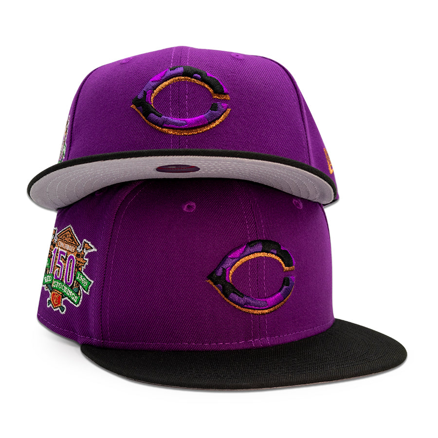Cincinnati Reds "COURAGE" Exclusive New Era 59Fifty Fitted Hat - Sparking Grape/Black