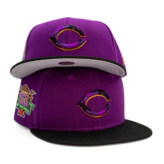 Cincinnati Reds "COURAGE" Exclusive New Era 59Fifty Fitted Hat - Sparking Grape/Black