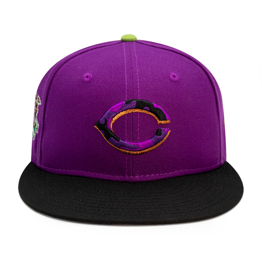 Cincinnati Reds "COURAGE" Exclusive New Era 59Fifty Fitted Hat - Sparking Grape/Black