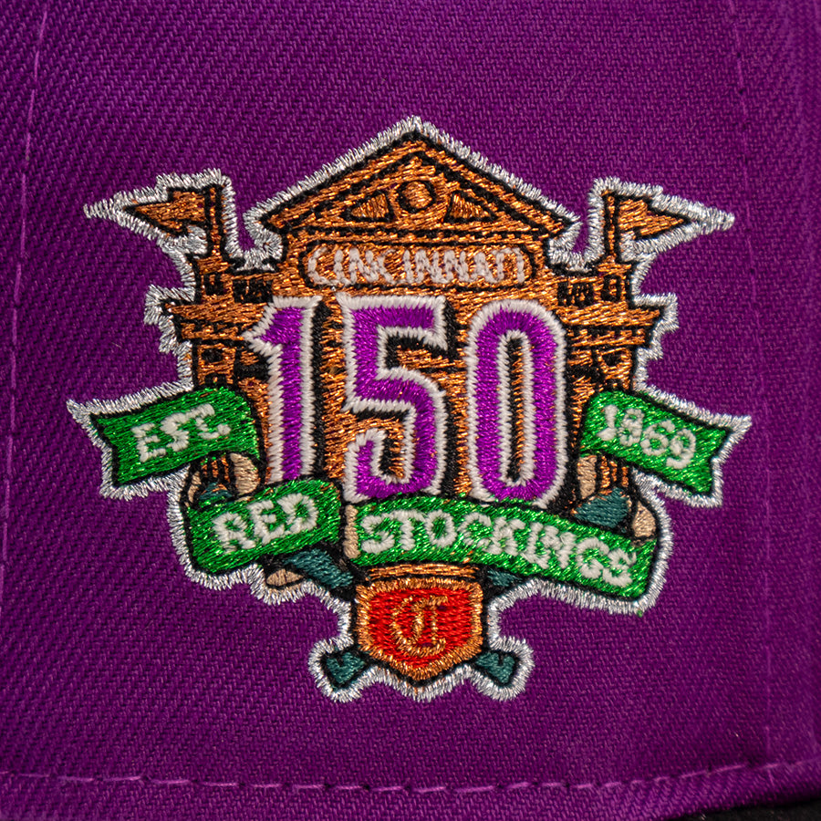 Cincinnati Reds "COURAGE" Exclusive New Era 59Fifty Fitted Hat - Sparking Grape/Black
