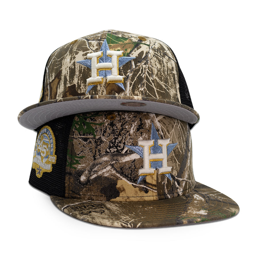 Houston Astros "THE OUTLAW" Exclusive New Era 59Fifty Fitted Hat - Real Tree Trucker