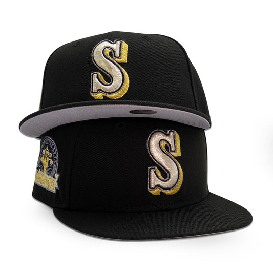 Seattle Mariners "SHURI" Exclusive New Era 59Fifty Fitted Hat - Black