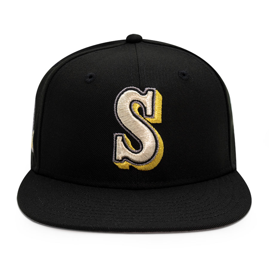 Seattle Mariners "SHURI" Exclusive New Era 59Fifty Fitted Hat - Black