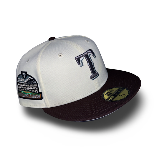 Texas Rangers "ICE T" Exclusive New Era 59Fifty Fitted Hat - Chrome/Burntwood
