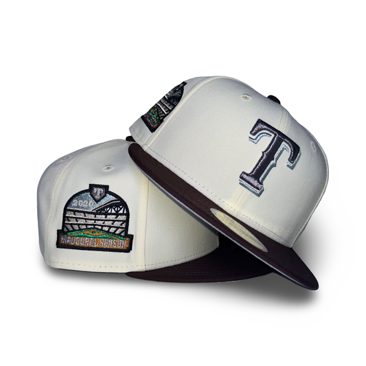 Texas Rangers "ICE T" Exclusive New Era 59Fifty Fitted Hat - Chrome/Burntwood