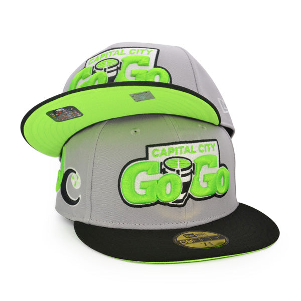Capital City GoGo Wizards DC Exclusive New Era 59Fifty Fitted Hat - Gray/Lime Shock