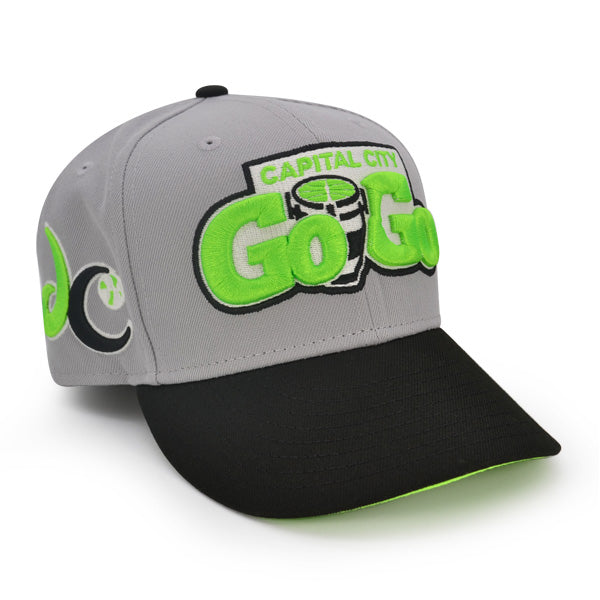 Capital City GoGo Wizards DC Exclusive New Era 9fifty Snapback Hat - Gray/Lime Shock