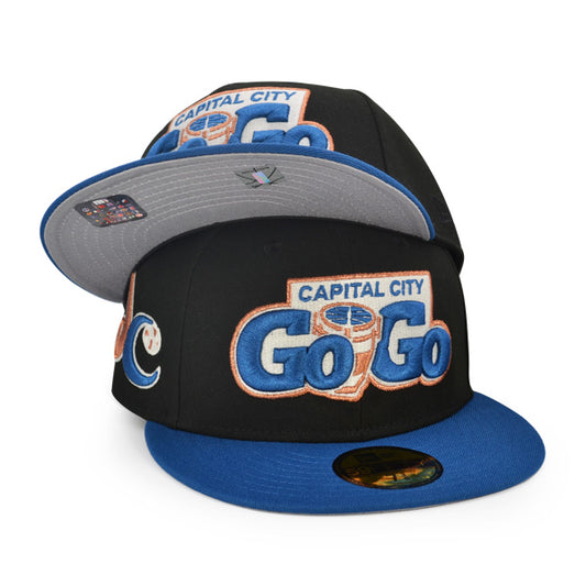 Capital City GoGo Wizards DC Exclusive New Era 59Fifty Fitted Hat - Black/Seashore Blue