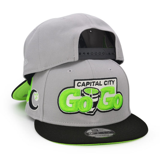 Capital City GoGo Wizards DC Exclusive New Era 9fifty Snapback Hat - Gray/Lime Shock