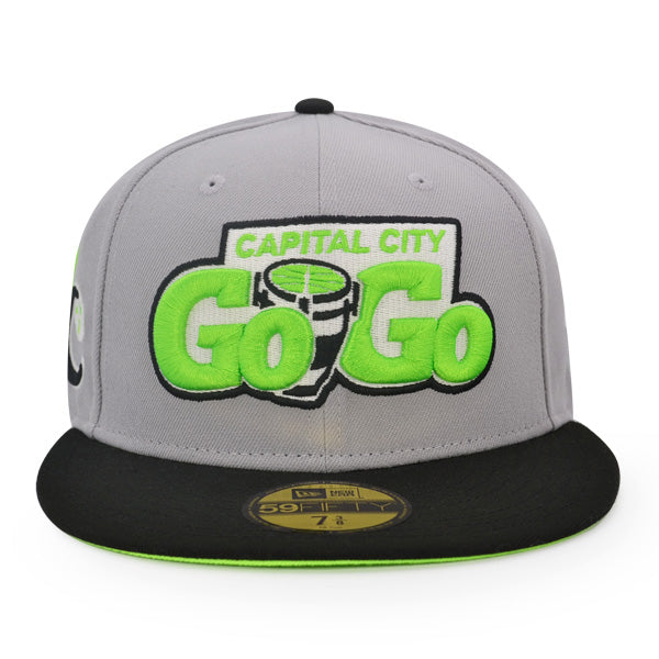 Capital City GoGo Wizards DC Exclusive New Era 59Fifty Fitted Hat - Gray/Lime Shock