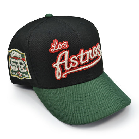 Houston Los Astros 50th Anniversary Exclusive New Era 59Fifty Fitted Hat - Black/Green