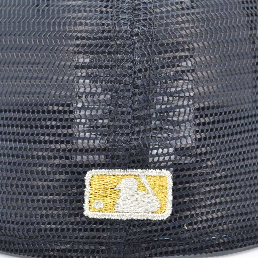 Houston Astros 2022 WORLD SERIES TRUCKER MESH Exclusive New Era 59Fifty Fitted Hat - Navy/Pink UV