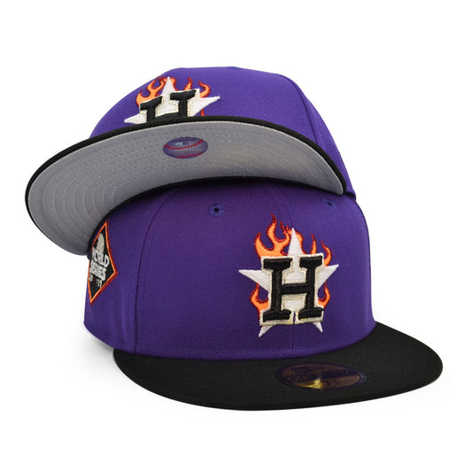 Houston Astros 2017 WORLD SERIES Exclusive New Era 59Fifty Fitted Hat - Purple/Black