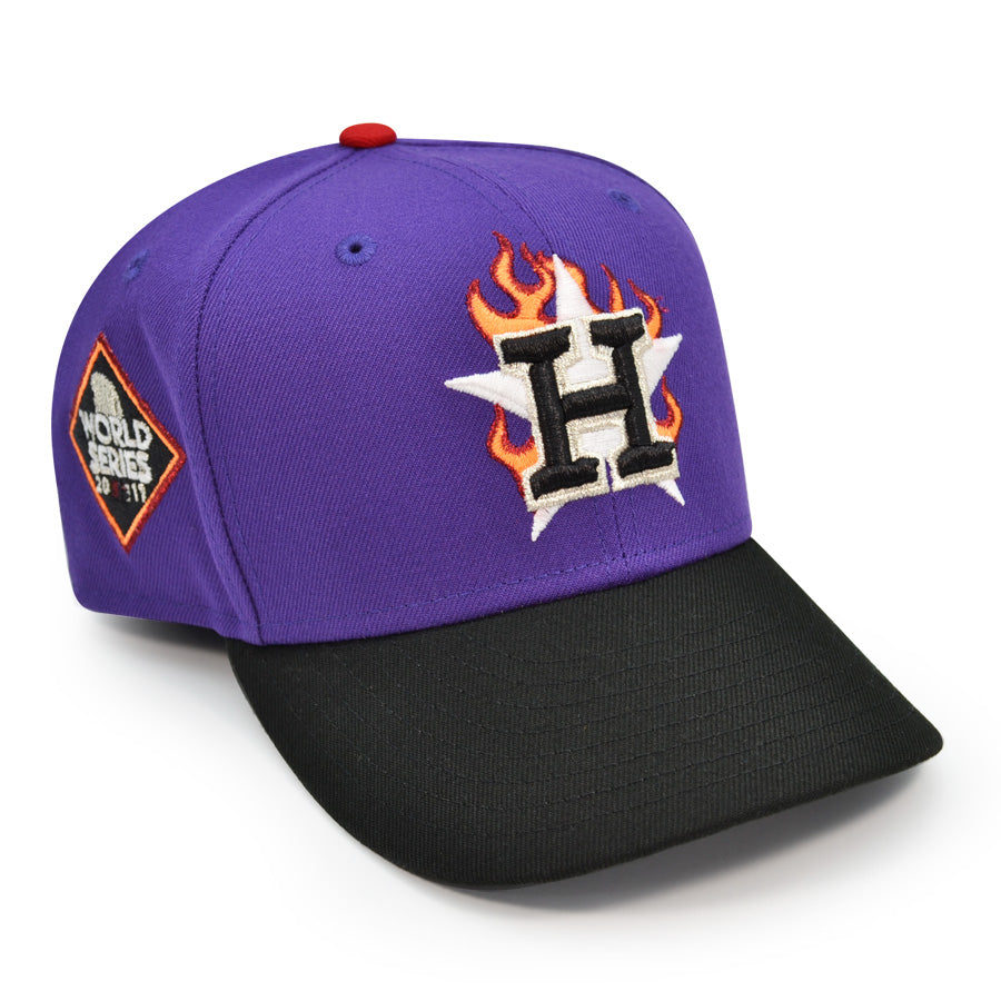 Houston Astros 2017 WORLD SERIES Exclusive New Era 59Fifty Fitted Hat - Purple/Black