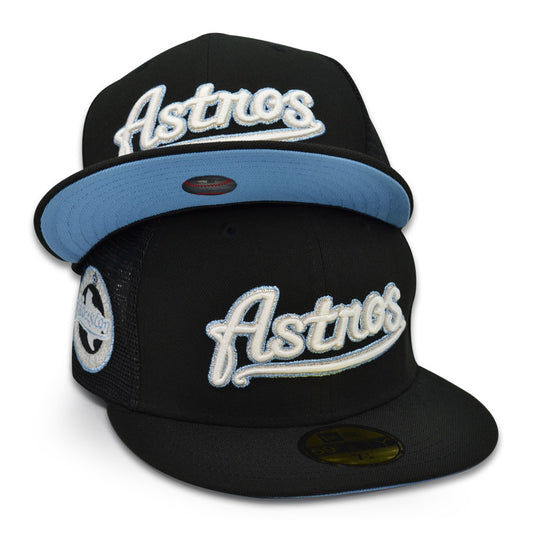 Houston Astros ICY TRUCKER Exclusive New Era 59Fifty Fitted Hat - Black/Icy UV