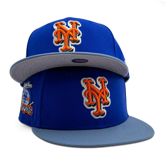 New York Mets "AMAZIN 2.0" Exclusive New Era 59Fifty Fitted Hat - Majestic Blue/Faded Blue