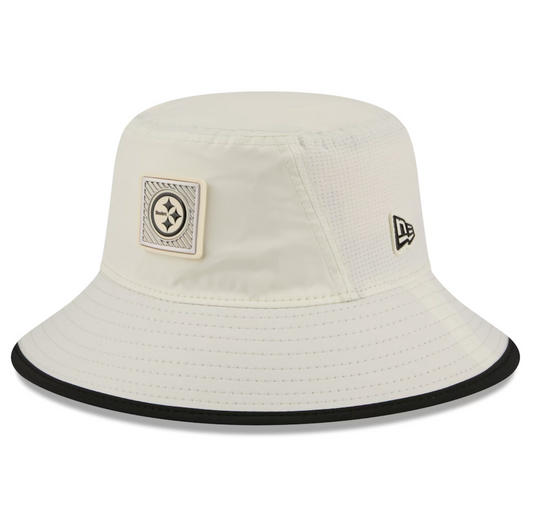 Pittsburgh Steelers New Era 2026 NFL Training Camp Sport Bucket Hat - Cream