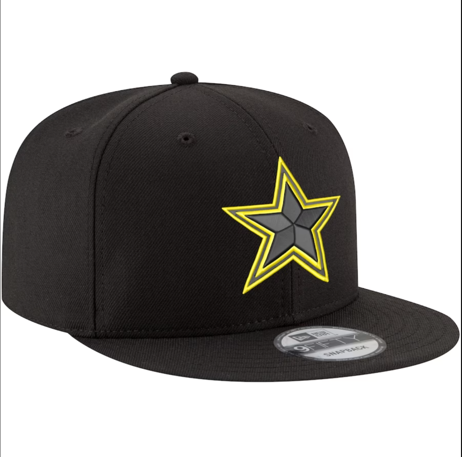 Dallas Cowboys New Era VOLT 9Fifty Snapback Hat - Black/Volt