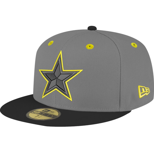 Dallas Cowboys New Era VOLT Exclusive 59Fifty Fitted Hat - Gray/Black/Volt