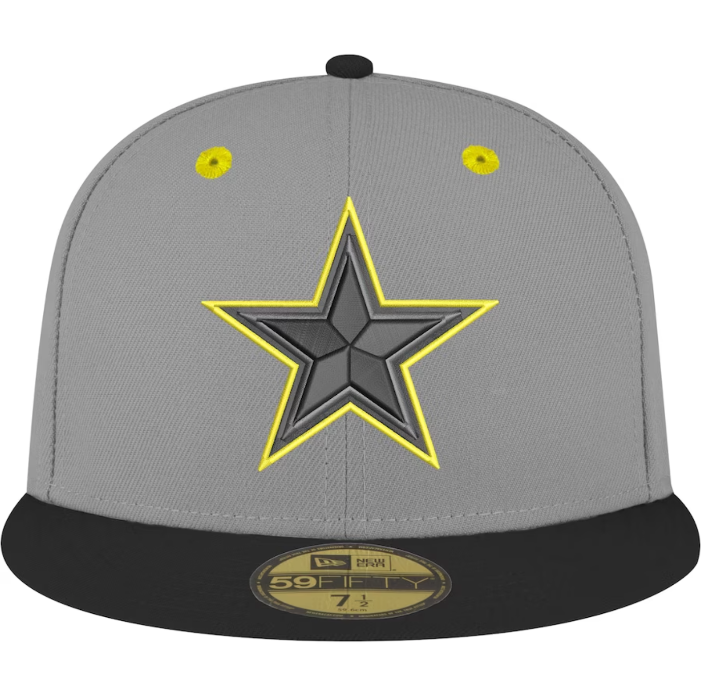 Dallas Cowboys New Era VOLT Exclusive 59Fifty Fitted Hat - Gray/Black/Volt