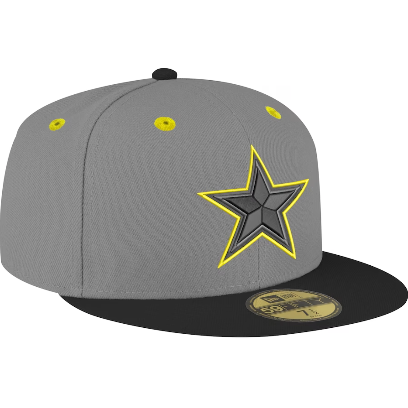 Dallas Cowboys New Era VOLT Exclusive 59Fifty Fitted Hat - Gray/Black/Volt