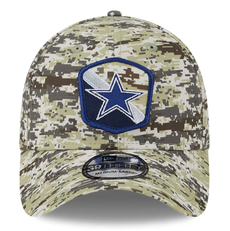 Dallas Cowboys New Era 2023 Salute To Service 39THIRTY Flex Hat - Camo