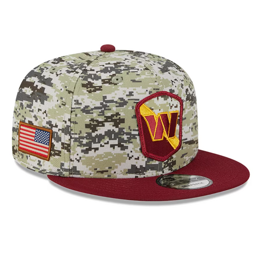 Washington Commanders New Era 2023 Salute To Service 9Fifty Snapback Hat - Camo