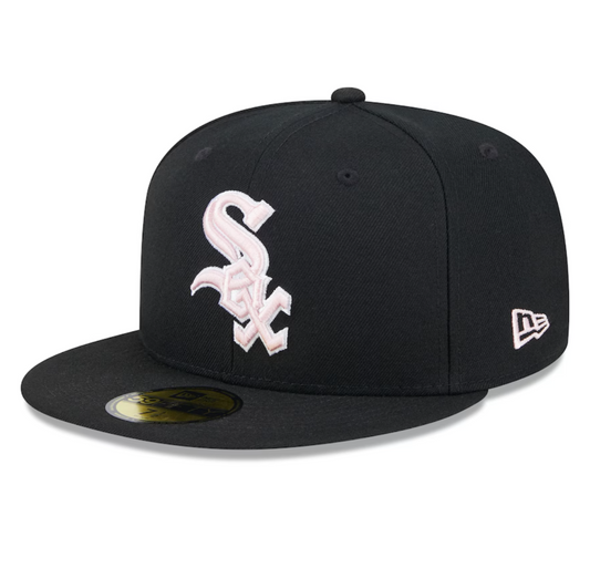 Chicago White Sox New Era 2024 Mother's Day On-Field 59FIFTY Fitted Hat - Black/PInk
