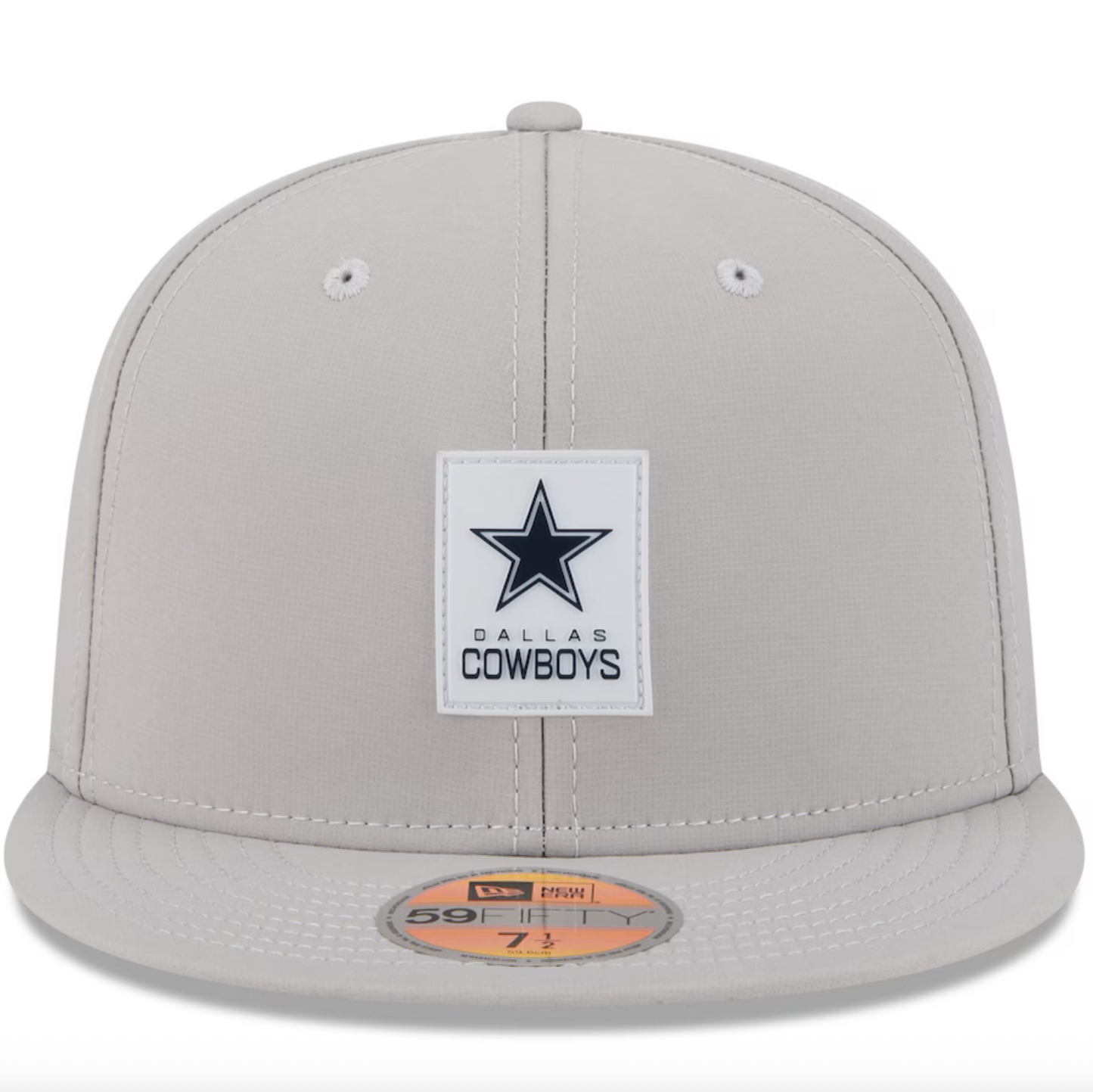 Dallas Cowboys New Era 2025 Official NFL Sideline 59FIFTY Fitted Hat - Gray