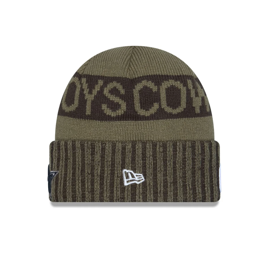 Dallas Cowboys New Era 2025 Salute to Service Cuffed Knit Hat - Dark Green