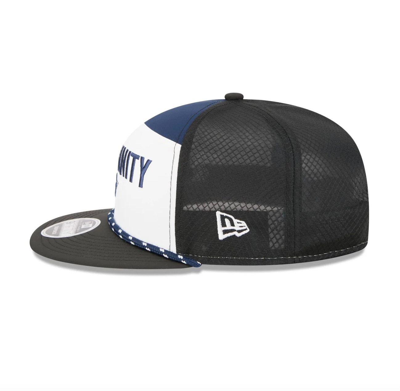 Dallas Cowboys New Era 2025 Inspire Change Split Panel 9FIFTY Snapback Hat - White/Black/Navy