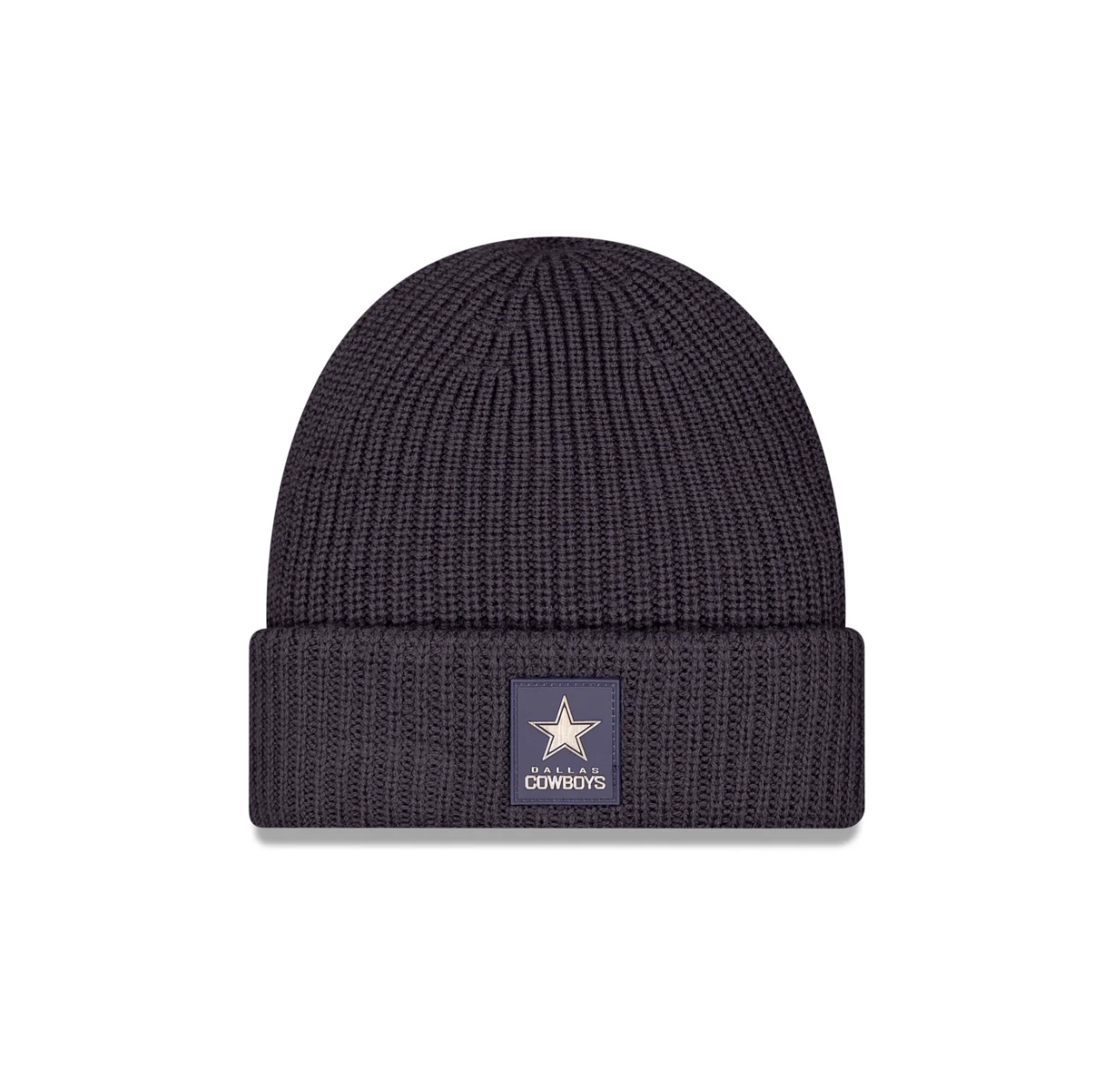 Dallas Cowboys New Era 2025 Sideline Cold Weather Cuffed Knit Hat - Charcoal
