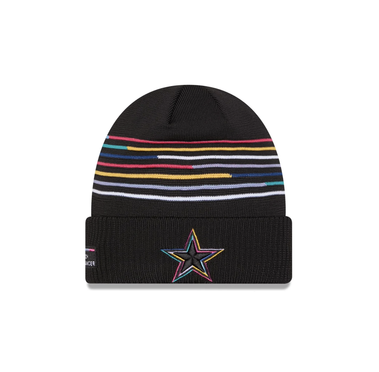 Dallas Cowboys New Era 2025 NFL Crucial Catch Cuffed Knit Hat - Black