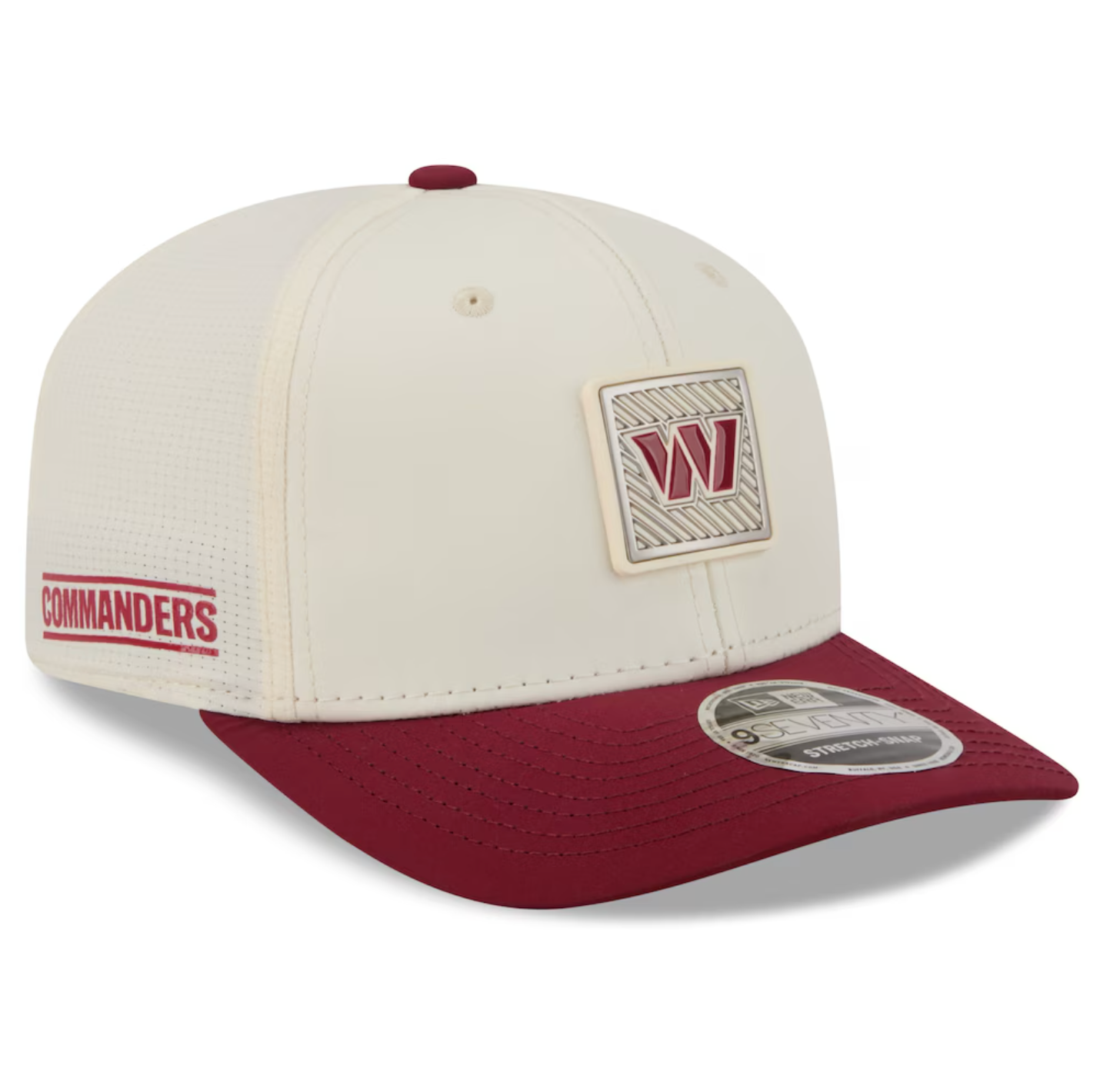 Washington Commanders New Era 2026 NFL Training Camp 9SEVENTY Adjustable Hat - Cream/Burgundy