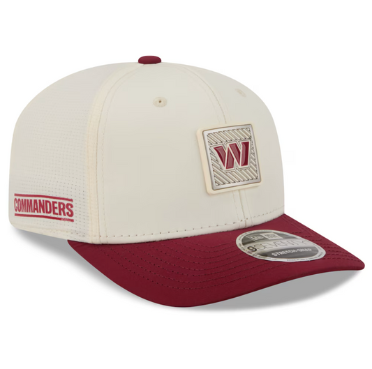 Washington Commanders New Era 2026 NFL Training Camp 9SEVENTY Adjustable Hat - Cream/Burgundy