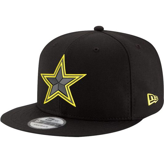 Dallas Cowboys New Era VOLT 9Fifty Snapback Hat - Black/Volt