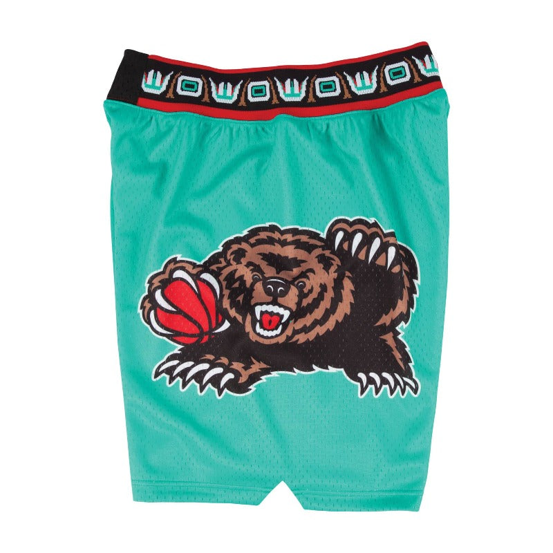 Vancouver Grizzlies Mitchell & Ness 1995-96 Hardwood Classics Authentic Shorts - Teal