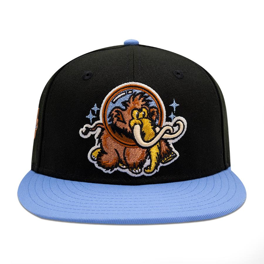 Erie Seawolves "ICED OUT" Exclusive New Era 59Fifty Fitted Hat - Black/Sky