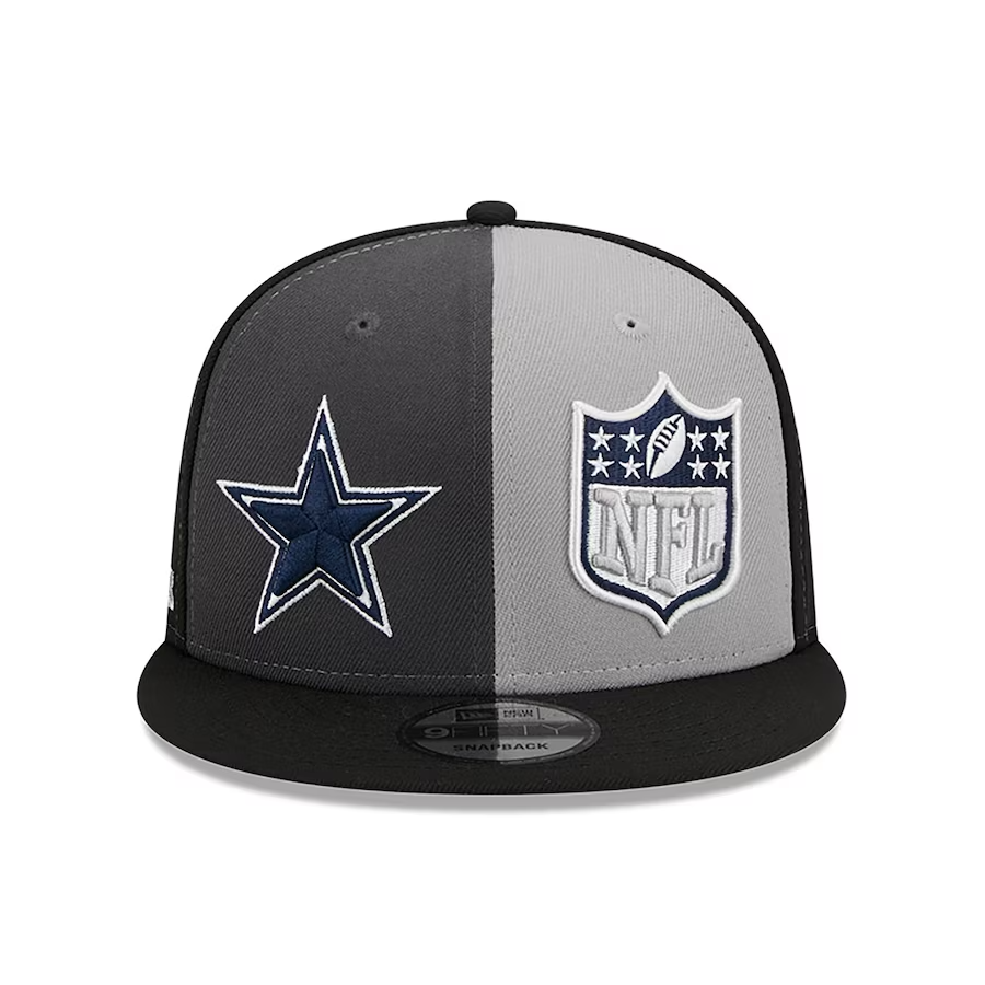 Dallas Cowboys New Era 2023 NFL Alternate Sideline 9FIFTY Snapback Hat - Black/Gray