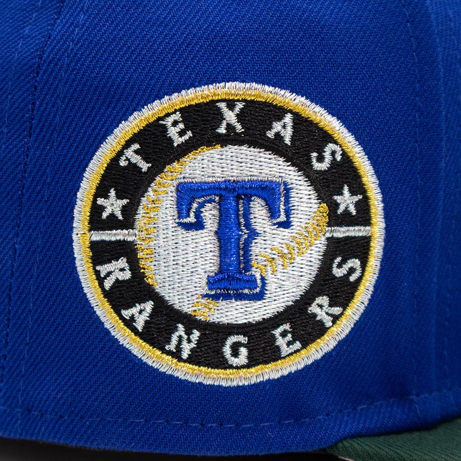 Texas Rangers "THE TONIGHT DOUGH" Exclusive New Era 59Fifty Fitted Hat - Calming Blue/Dark Green Pinky