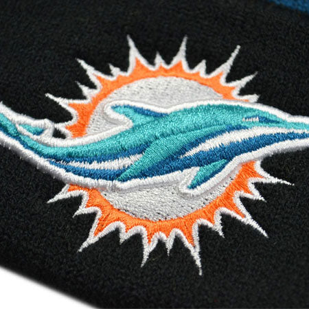 Miami Dolphins WINTER TIDE KNIT New Era Cuffed Pom NFL Hat