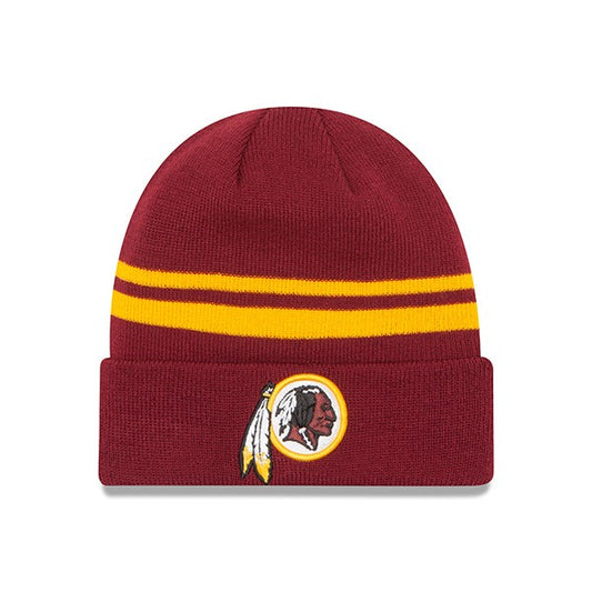 Washington Redskins New Era STRIPED Cuffed Knit NFL Hat