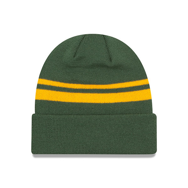 Green Bay Packers New Era STRIPED Cuffed Knit NFL Hat