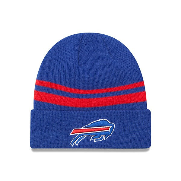 Buffalo Bills New Era STRIPED Cuffed Knit NFL Hat