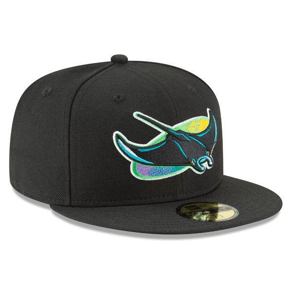 Tampa Bay Devil Rays New Era 1998 Cooperstown Collection 59Fifty Fitted Hat - Black/Purple/Lime