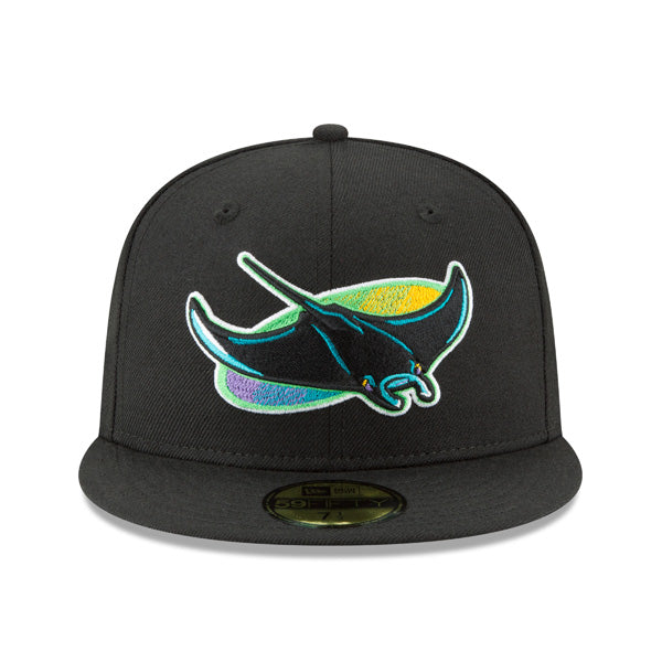 Tampa Bay Devil Rays New Era 1998 Cooperstown Collection 59Fifty Fitted Hat - Black/Purple/Lime