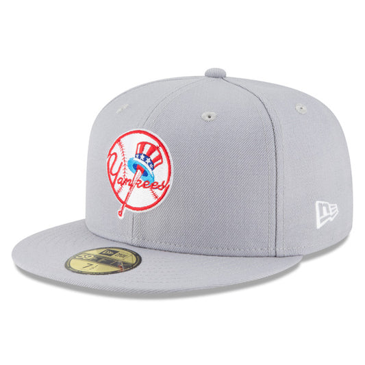 New York Yankees New Era 1946 Cooperstown Collection 59Fifty Fitted Hat - Gray
