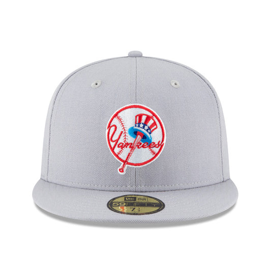 New York Yankees New Era 1946 Cooperstown Collection 59Fifty Fitted Hat - Gray